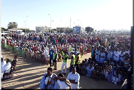 Démonstration de force des islamistes mauritaniens (photo: Cridem)